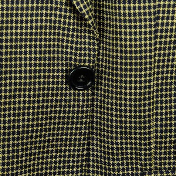 Hugo Boss Mens Blazer Jacket 44L Tall Black Yellow Loro Piana Super 100s Check - Picture 4 of 15